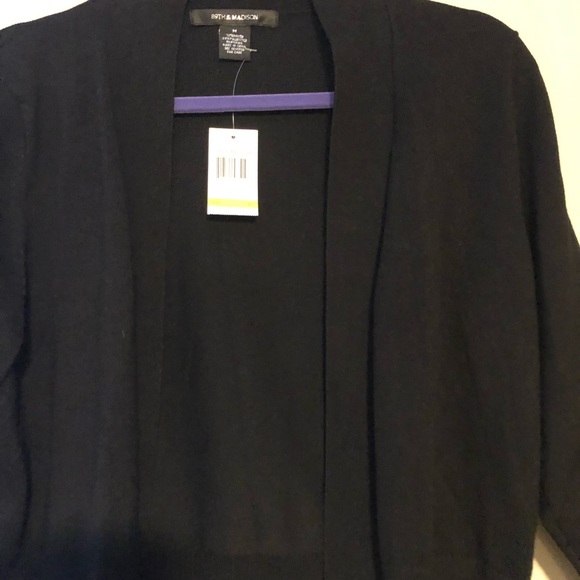 89th & Madison Black Cardigan - Picture 2 of 6